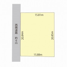 越前市氷坂町、土地の間取り画像です