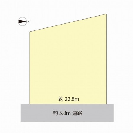 鯖江市下河端町、土地の間取り画像です