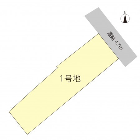 越前市千福町、土地の間取り画像です