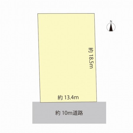 越前市向陽町、土地の間取り画像です