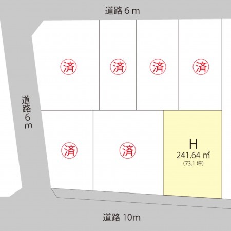 越前市向陽町、土地の画像です
