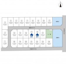 越前市広瀬町、土地の間取り画像です