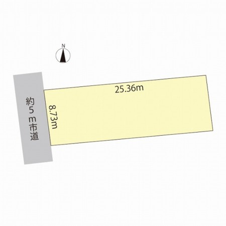 鯖江市水落町、土地の間取り画像です