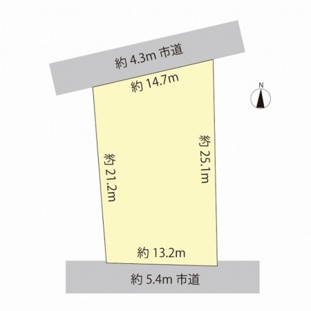 鯖江市入町、土地の間取り画像です