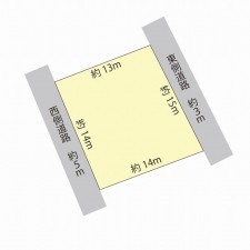 鯖江市小黒町、土地の間取り画像です