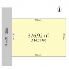 越前市姫川、土地の間取り画像です