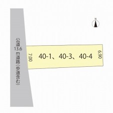 越前市若竹町、土地の間取り画像です