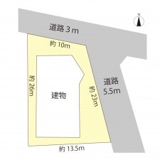 越前市富士見が丘、収益物件/事務所の間取り画像です