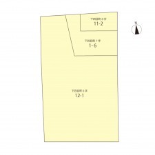 越前市下四目町、土地の間取り画像です