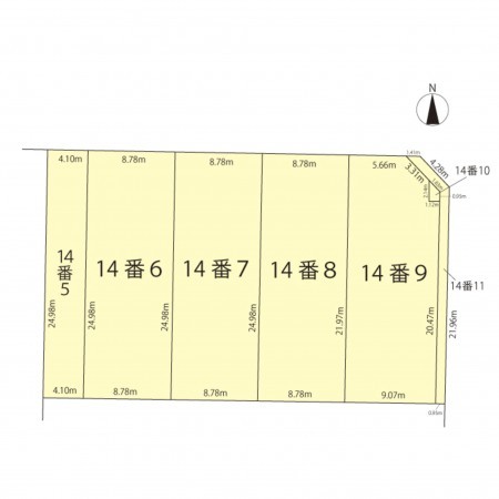 鯖江市糺町、土地の間取り画像です