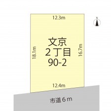 越前市文京、土地の間取り画像です