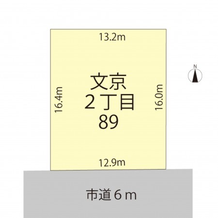 越前市文京、土地の間取り画像です