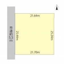 越前市本保町、土地の間取り画像です