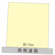 鯖江市入町、土地の間取り画像です