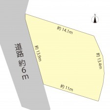 越前市小松、土地の間取り画像です