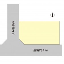 越前市野上町、土地の間取り画像です