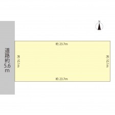 鯖江市住吉町、土地の間取り画像です