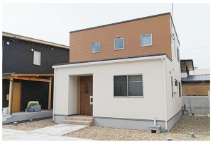 鯖江市舟津町、新築一戸建ての外観画像です