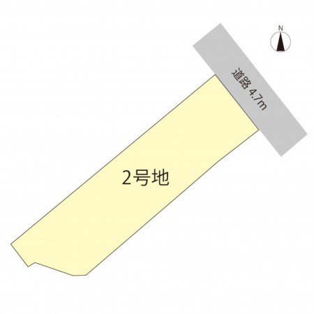 越前市千福町、土地の間取り画像です