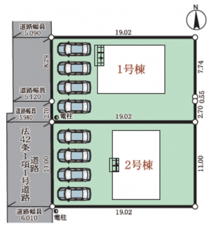 越前市粟田部町、新築一戸建ての画像です