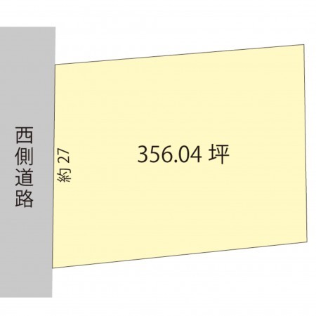 越前市西庄境町、土地の間取り画像です