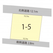 越前市芝原、土地の間取り画像です