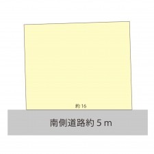 越前市富士見が丘、土地の間取り画像です