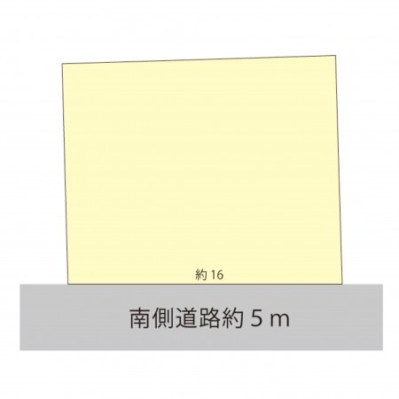 越前市富士見が丘、土地の間取り画像です