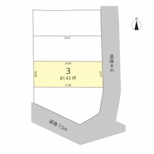 越前市池泉町、土地の間取り画像です