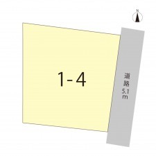 越前市行松町、土地の間取り画像です