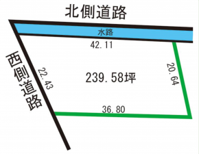 越前市今宿町、土地の間取り画像です