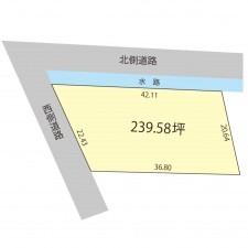 越前市今宿町、土地の間取り画像です