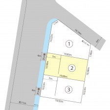 鯖江市三六町、土地の間取り画像です