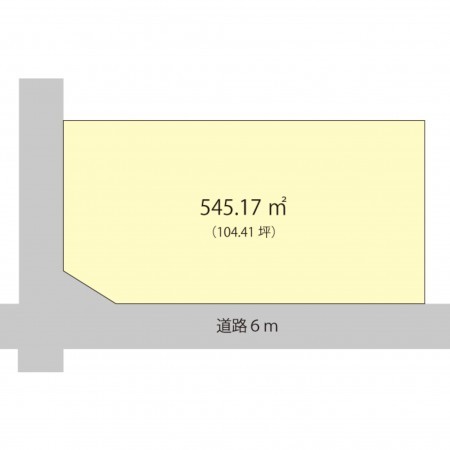 越前市向陽町、土地の間取り画像です