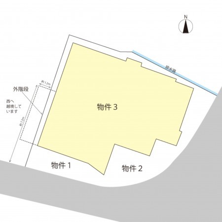 越前市家久町、土地の間取り画像です