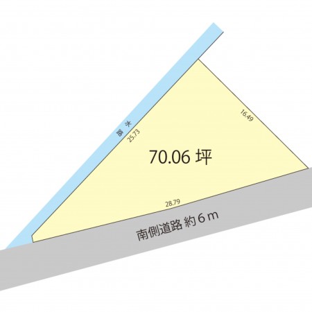 越前市平出、土地の間取り画像です