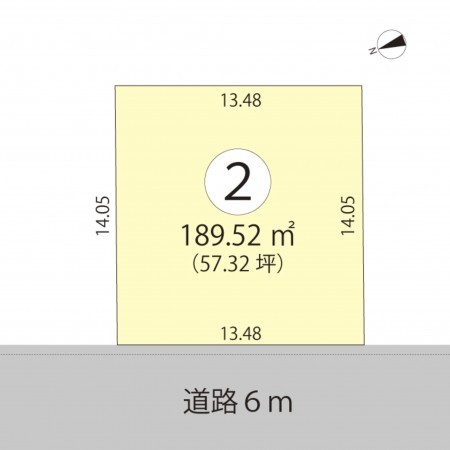 鯖江市水落町、土地の間取り画像です