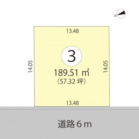 鯖江市水落町、土地の間取り画像です