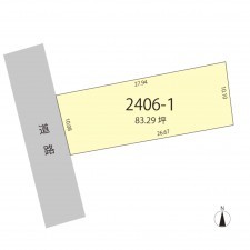 越前市平出、土地の間取り画像です