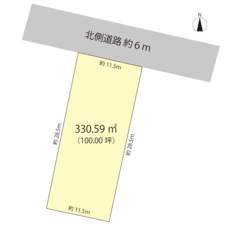 鯖江市東鯖江、土地の間取り画像です