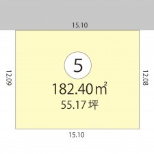 鯖江市糺町、土地の間取り画像です