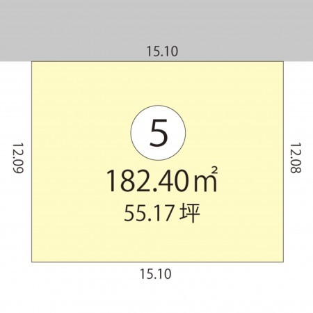 鯖江市糺町、土地の間取り画像です