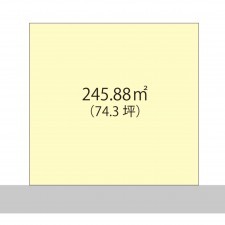 越前市あおば町、土地の間取り画像です