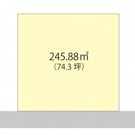 越前市あおば町、土地の間取り画像です