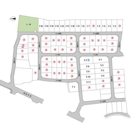 越前市芝原、土地の間取り画像です
