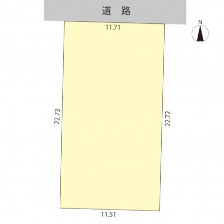 鯖江市住吉町、土地の間取り画像です