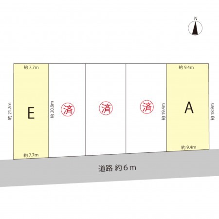 越前市稲寄町、新築一戸建ての画像です