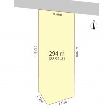 越前市高森町、土地の間取り画像です