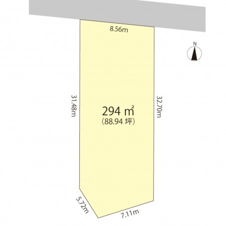 越前市高森町、土地の間取り画像です