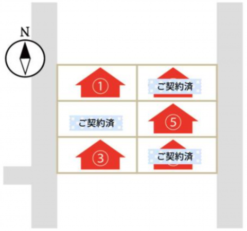 越前市芝原、新築一戸建ての画像です